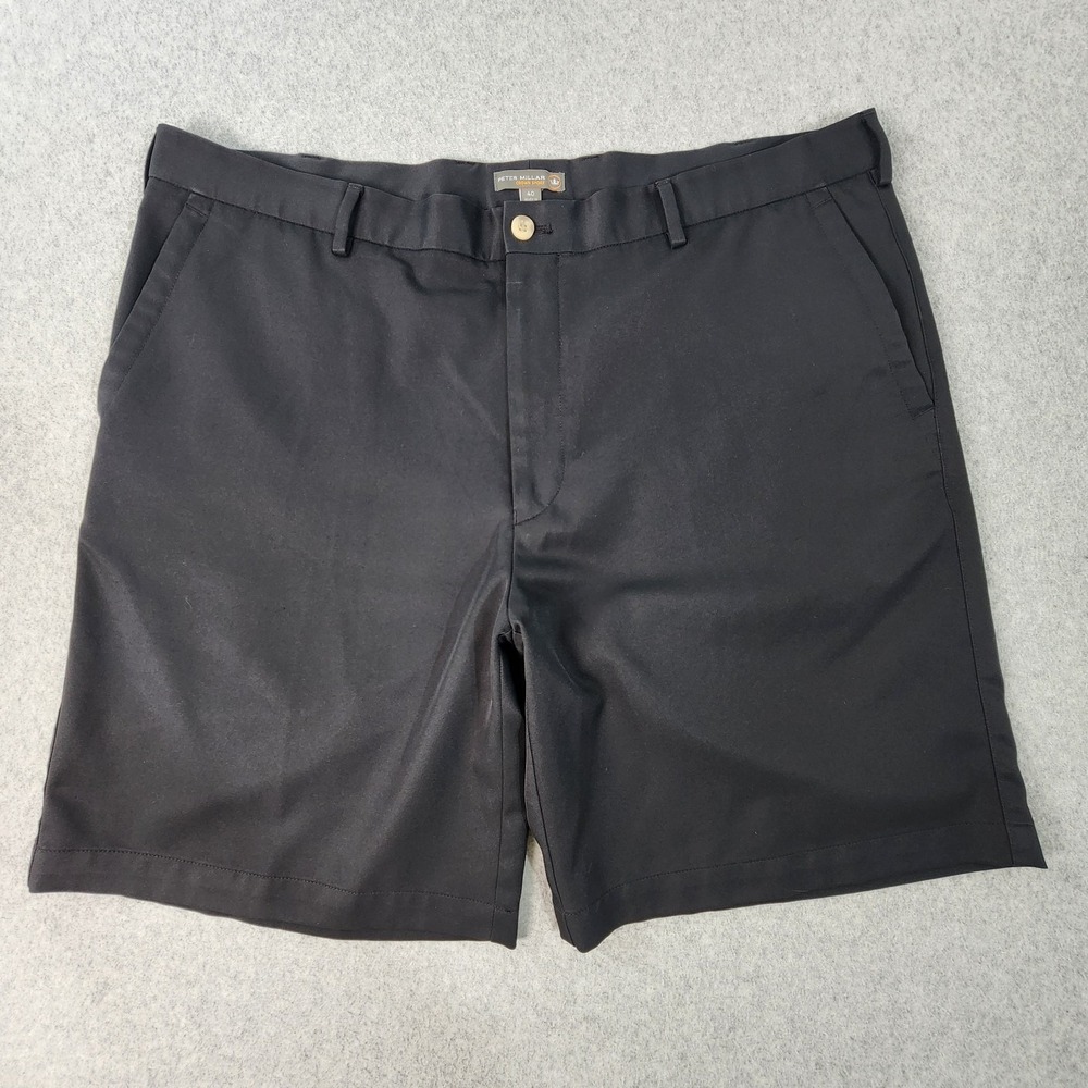 Peter‎ Millar Crown Sport Stretch Performance Golf Shorts Men's Size 40x9 Black